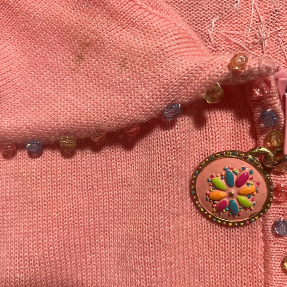 Pink Cardigan Sweater - Picture 13 of 14